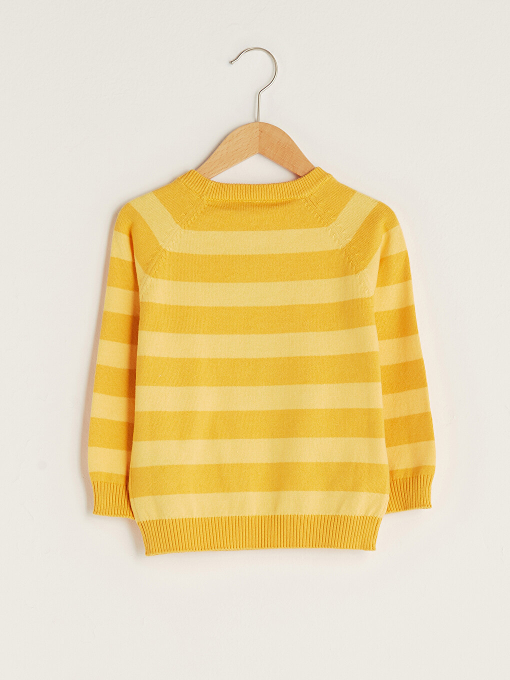 Crew Neck Long Sleeve Striped Baby Boy Tricot Sweater-3