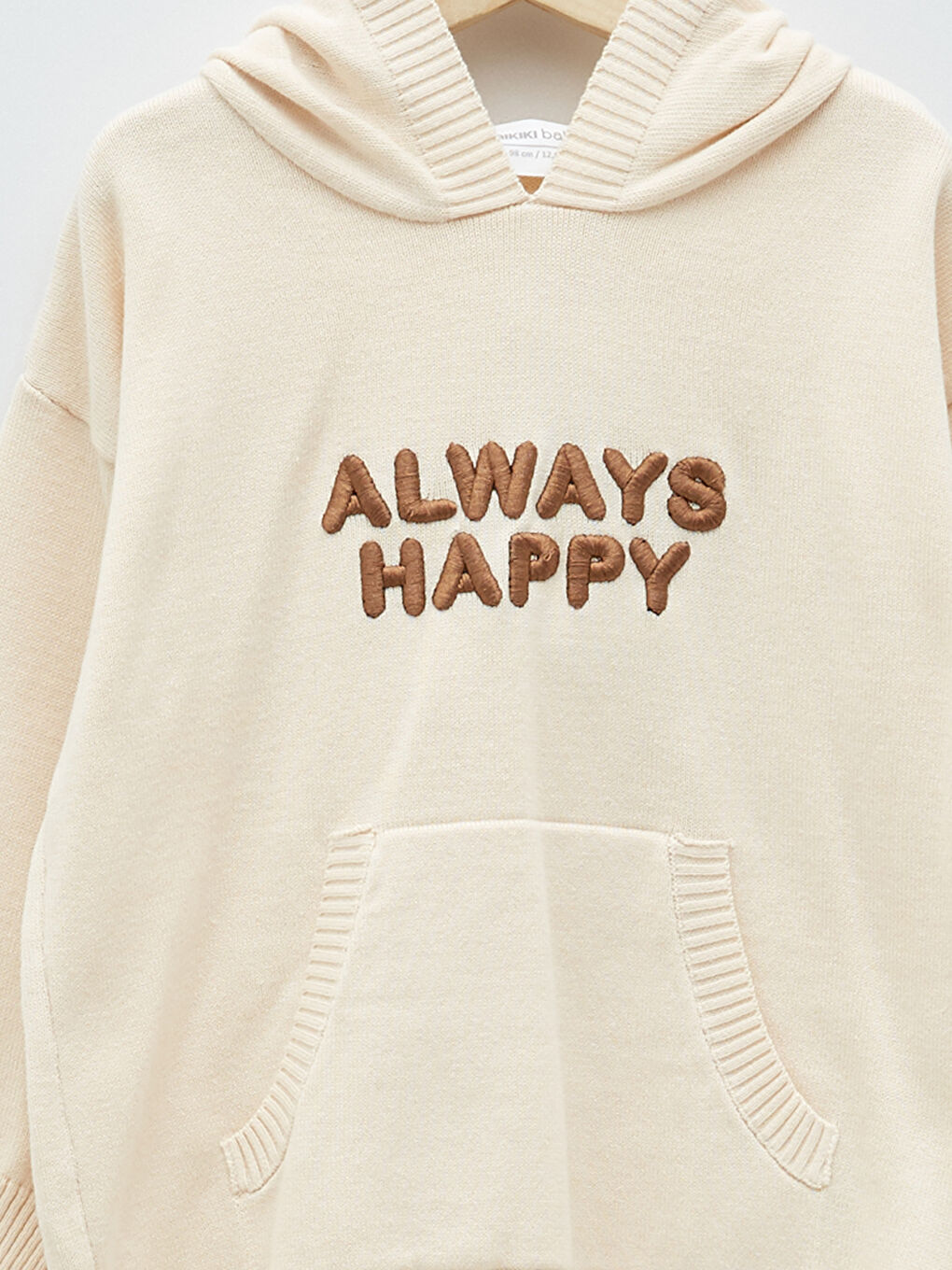 LCW baby Kapuzenpullover Langarm Bestickter Baby Jungen Strickpullover -W13069Z1-KXP