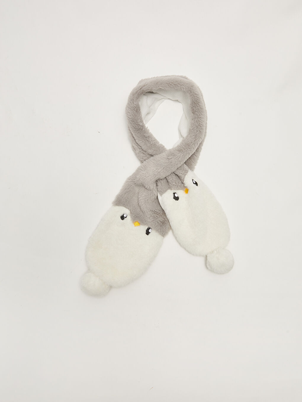 Patterned Plush Baby Boy Scarf