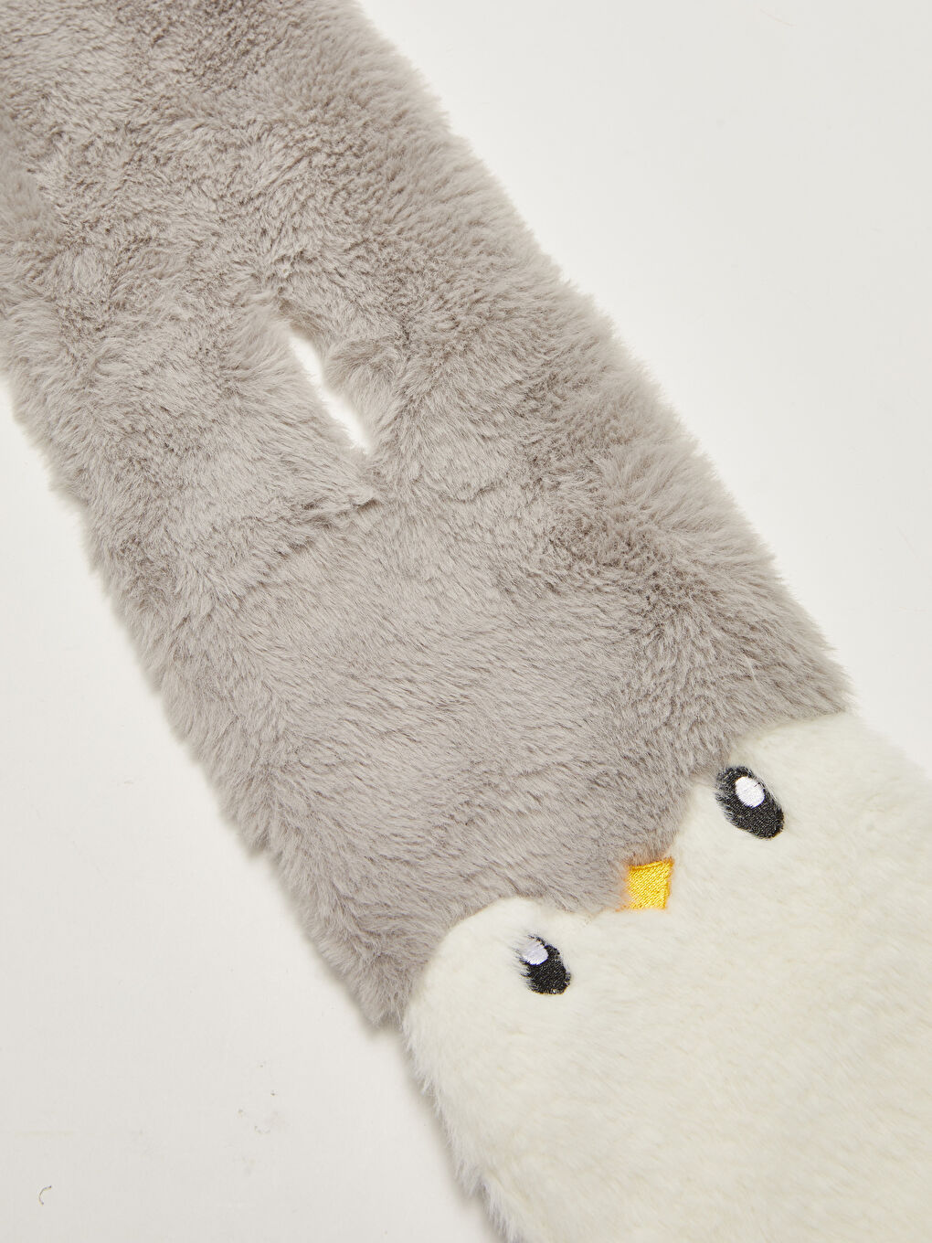 Patterned Plush Baby Boy Scarf-1
