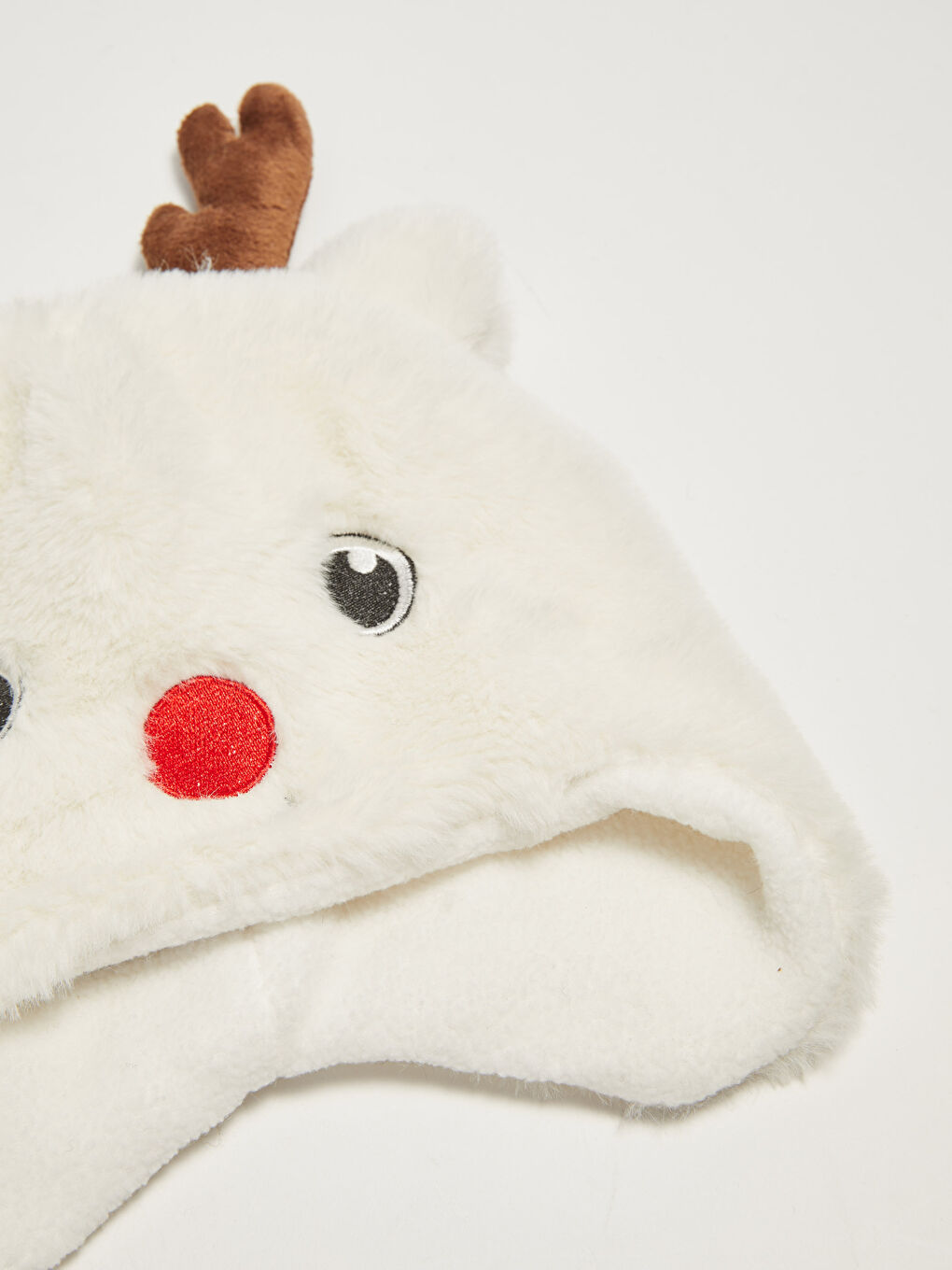 Embroidered Detail Baby Boys' Plush Beanie-1