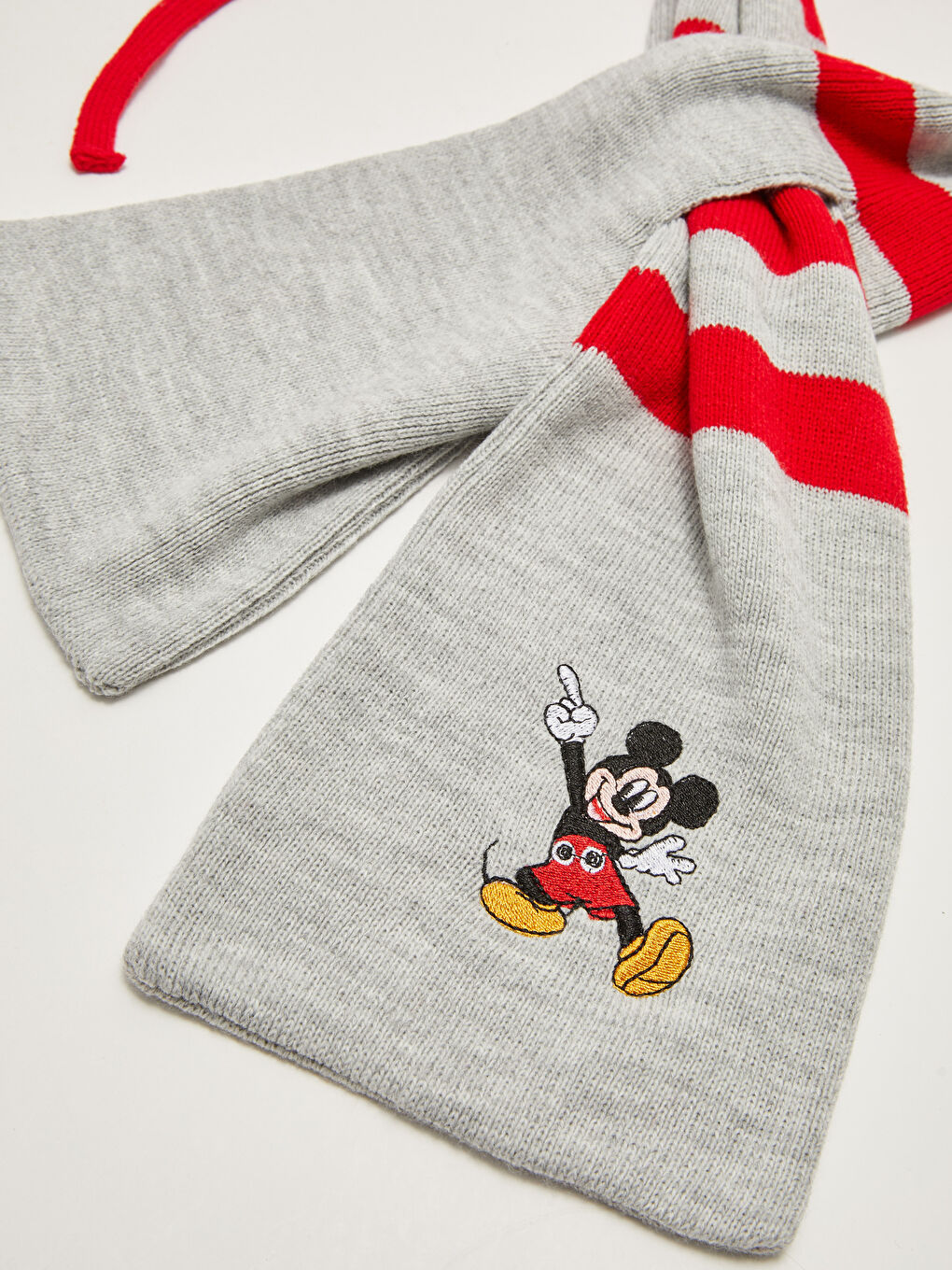 Mickey Mouse Bedrucktes Baby Jungen Strickschal, Mütze und Handschuhe 3-Teiliges Set-2