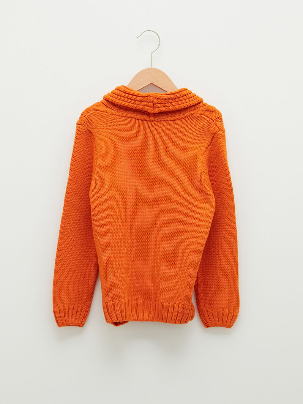 LCW Kids Shawl Collar Knit Pattern Long Sleeve Boy Knitwear Cardigan -W13122Z4-H6V