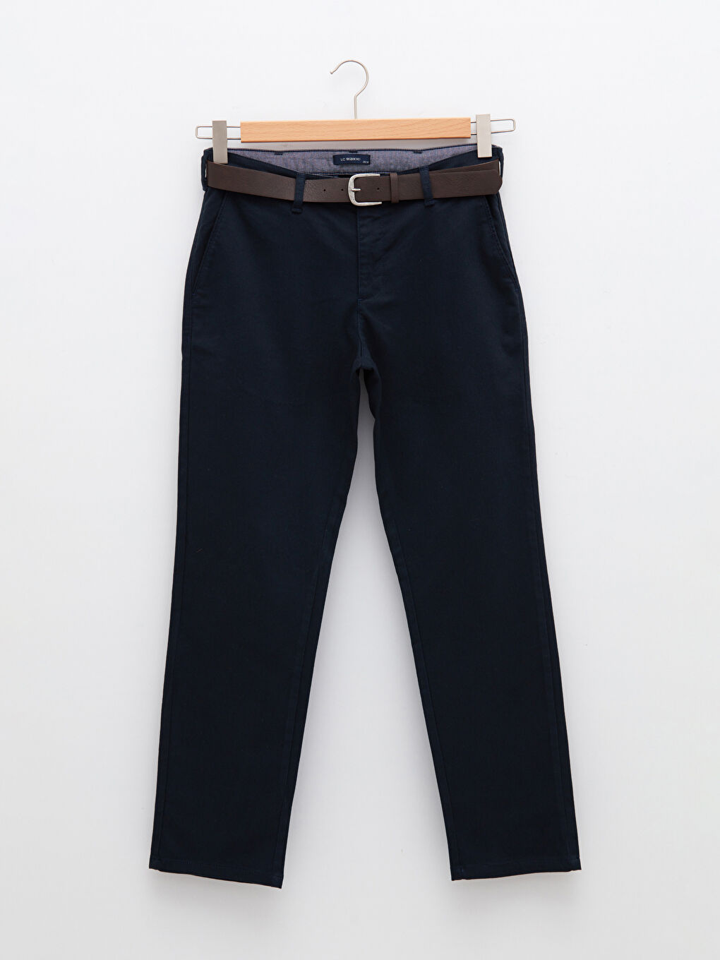 Standard Fit Belt Men's Trousers-5