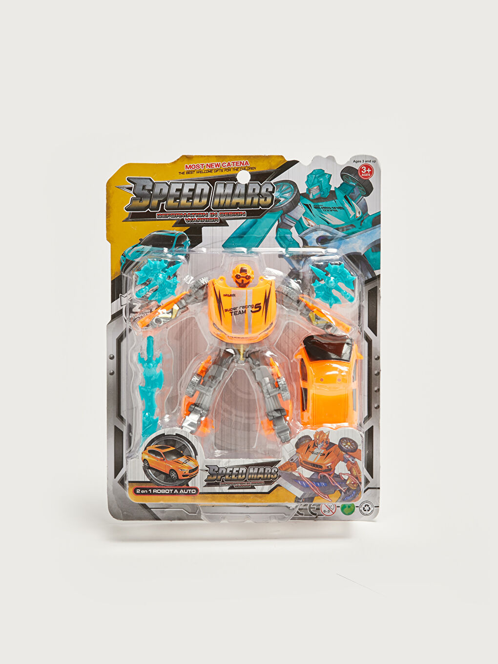 LCW ACCESSORIES Boy Speed Mars Transforming Robot Toy -W13153Z4-M0T