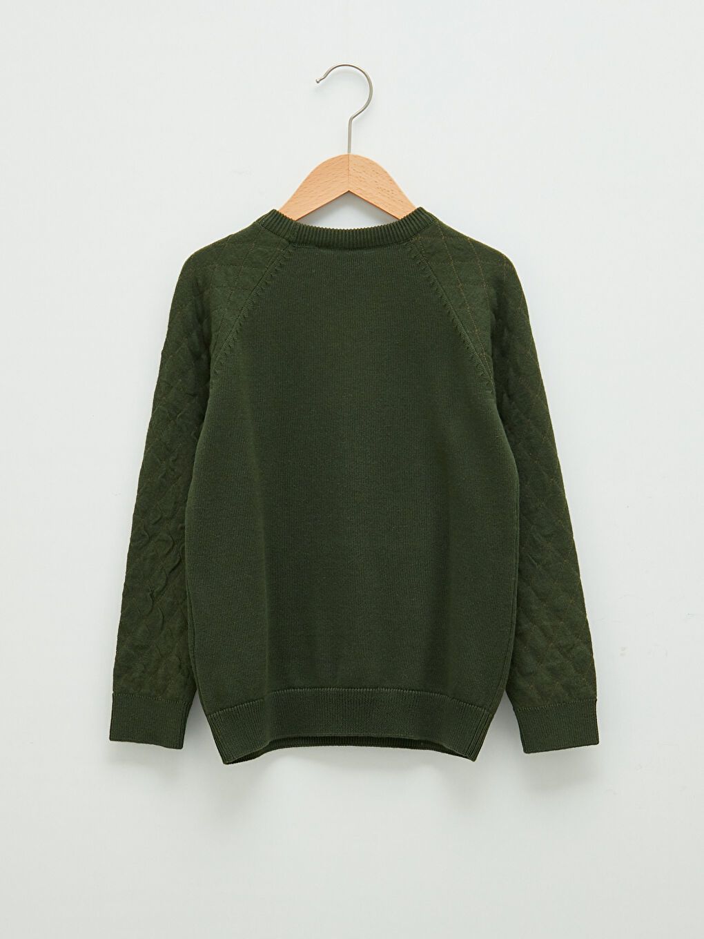 LCW Kids Crew Neck Patterned Long Sleeve Boy Thin Tricot Sweater -W13168Z4-HDY