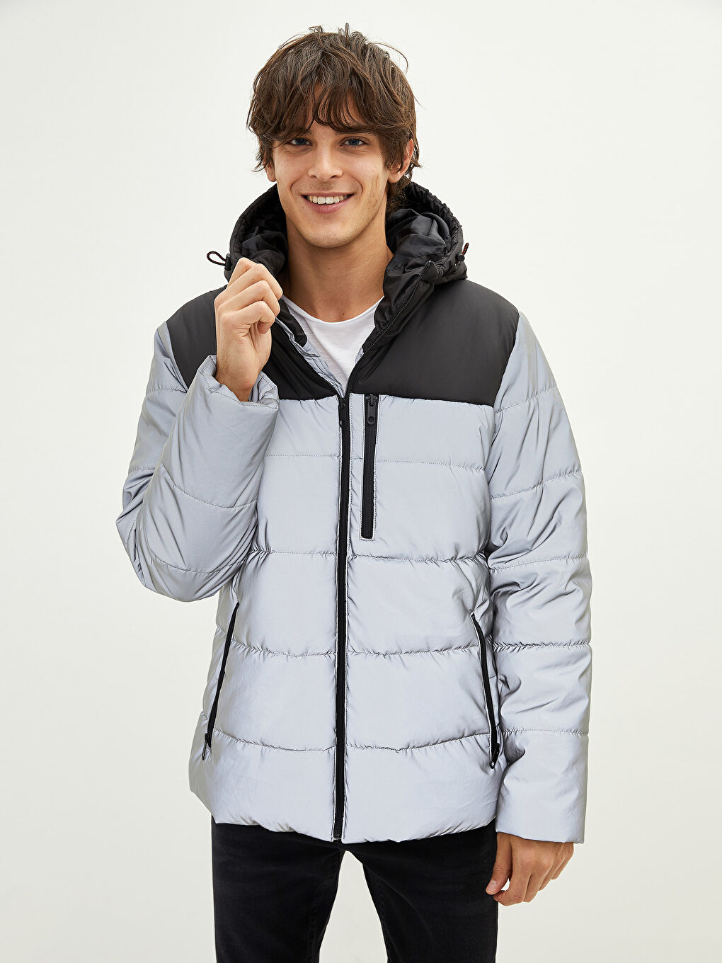 Standard Fit Hooded Men's Puffer Coat