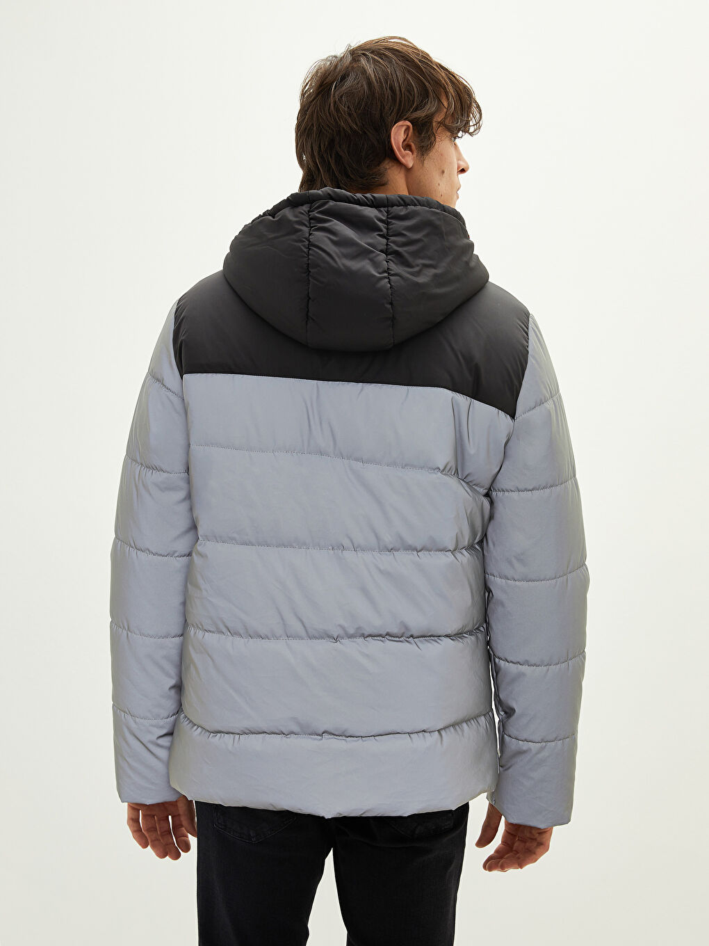 Standard Fit Hooded Men's Puffer Coat-5