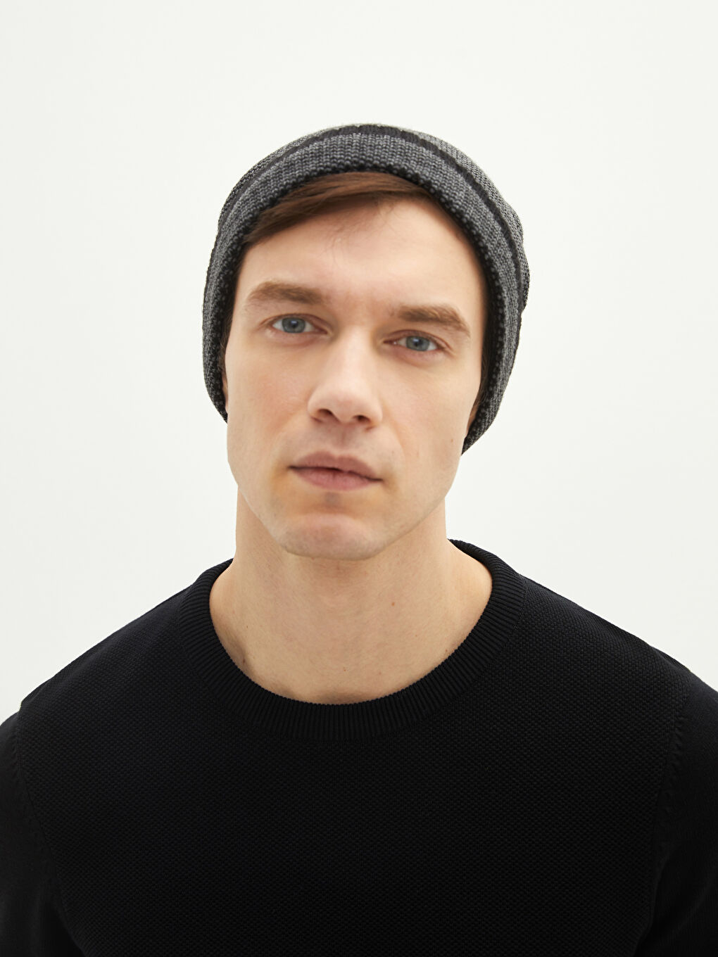 Antrasit Erkek Triko Bere