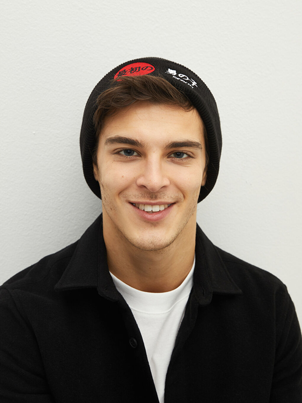 Embroidered Men's Knitwear Beanie-1