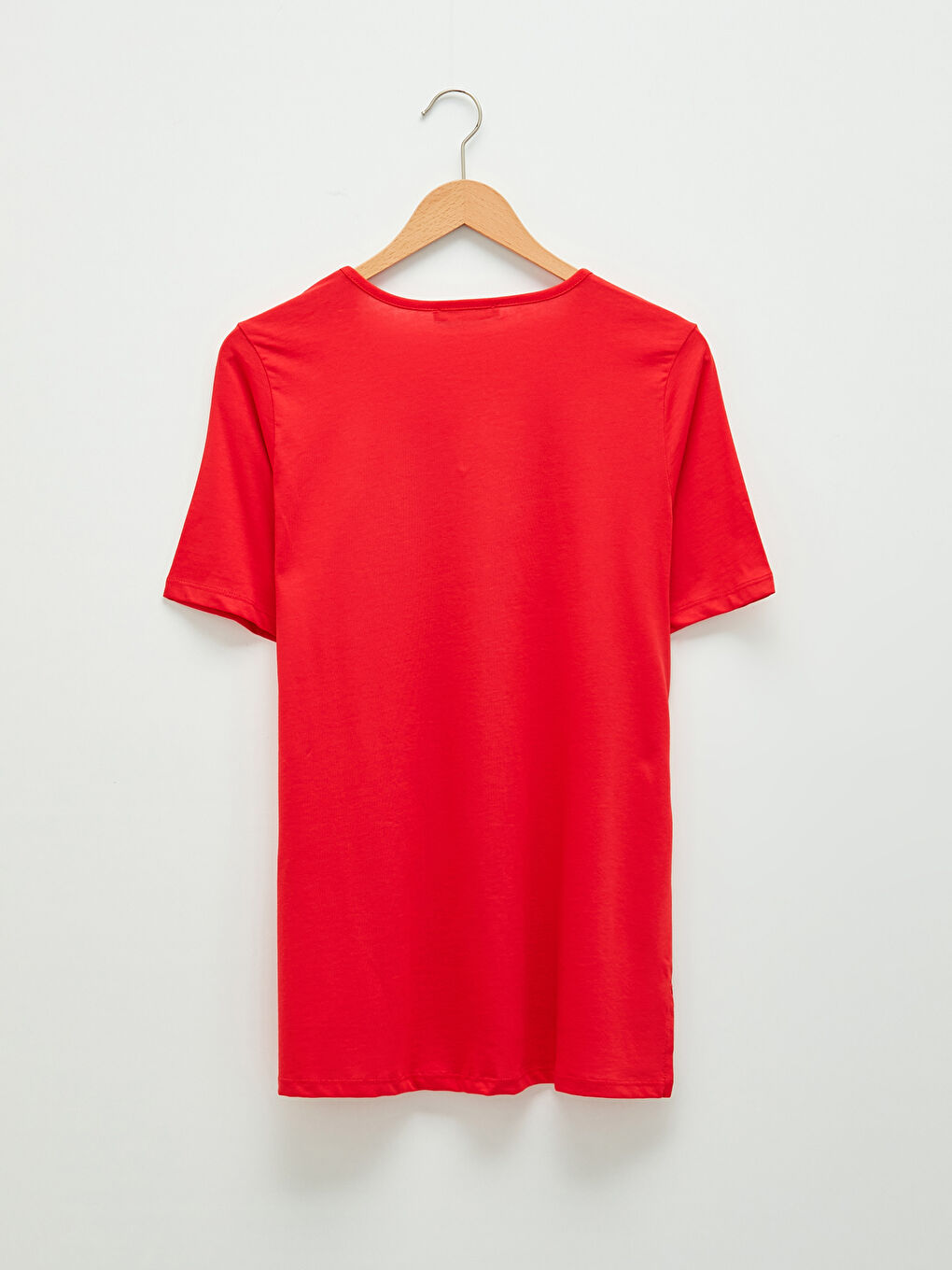 LCW Grace U Neck Plain Short Sleeve Women's T-Shirt -W13236Z8-KYU