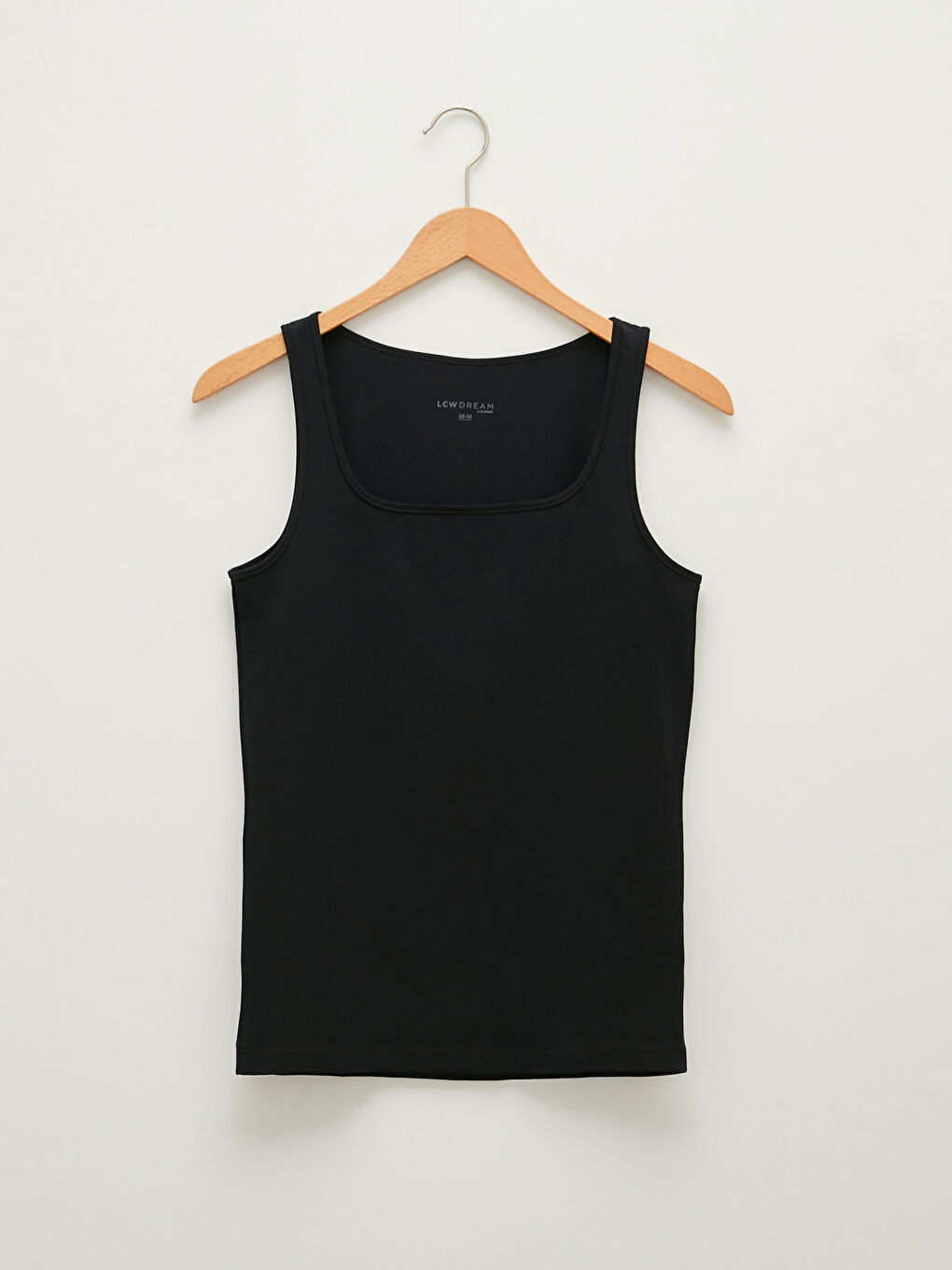 LCW DREAM U Neck Plain Strappy Women's Tank Top -W13239Z8-CVL