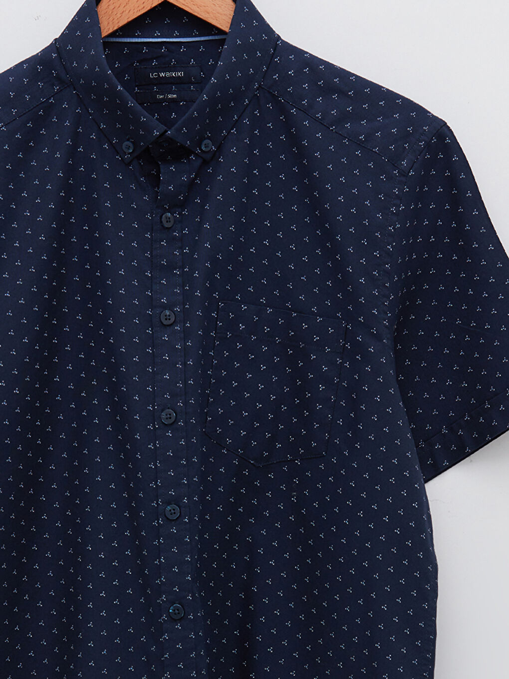 Slim Fit Short Sleeve Men's Shirt-7