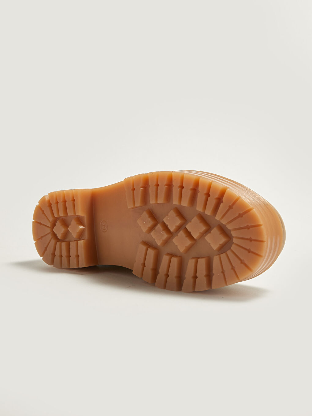 Ботуши за жени с връзки и дебела подметка от изкуствена кожа-4