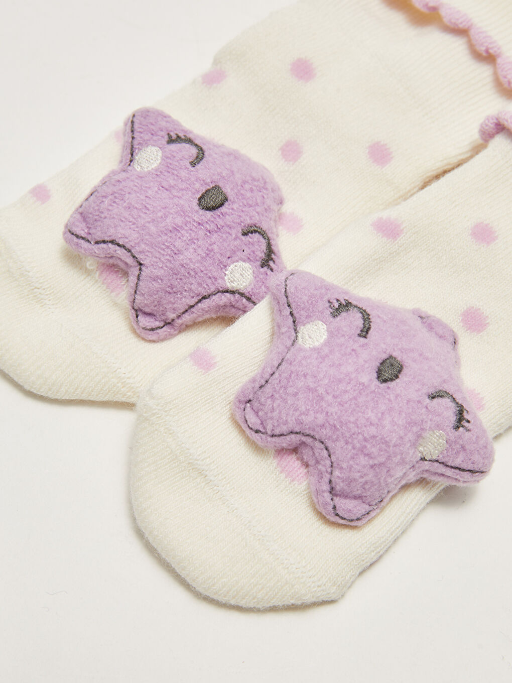 Baby Girl Home Socks with Toy-2