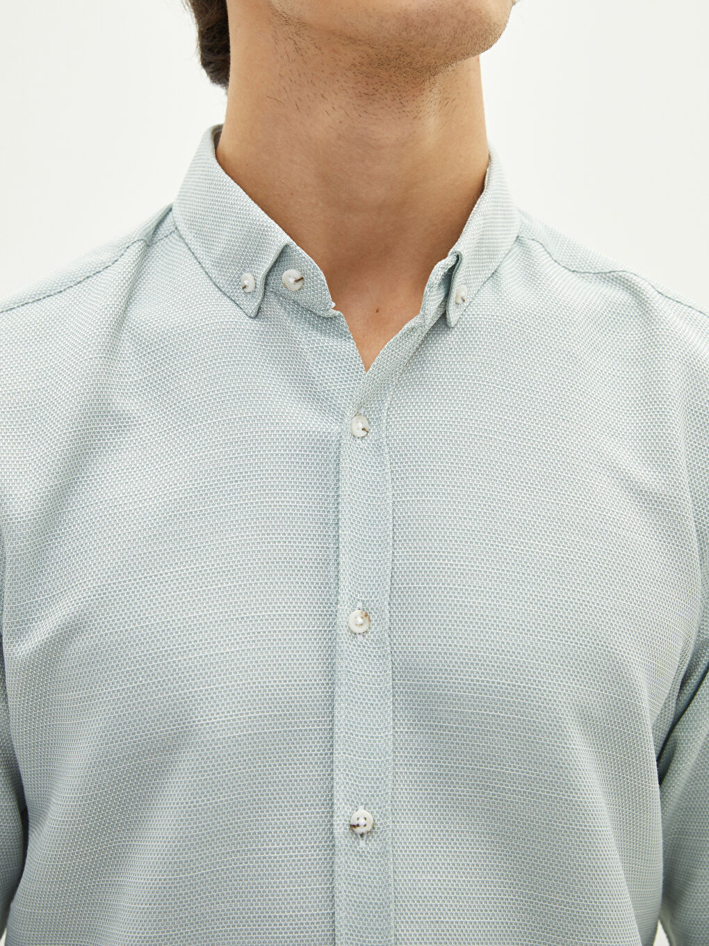 LCW Vision Slim Fit Long Sleeve Men's Shirt -W13296Z8-TSL