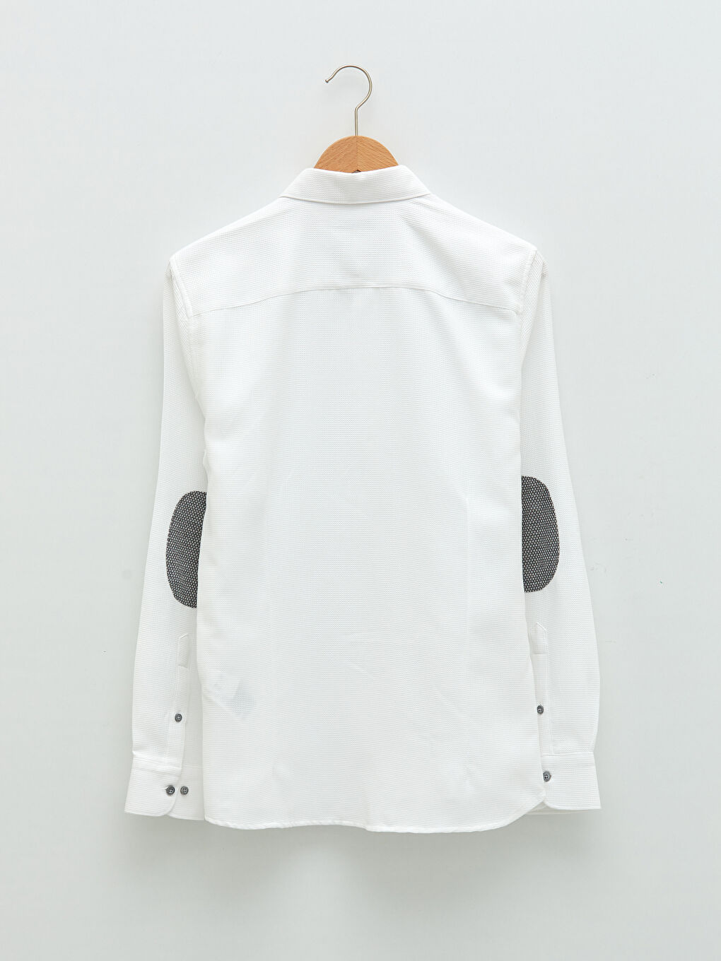 Beyaz Slim Fit Uzun Kollu Erkek Gömlek-6