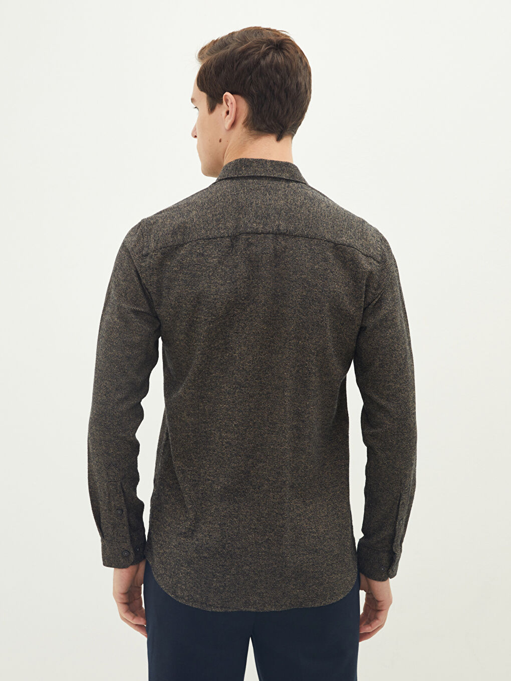 LCW Vision Slim Fit Uzun Kollu Erkek Gömlek -W13301Z8-JBV