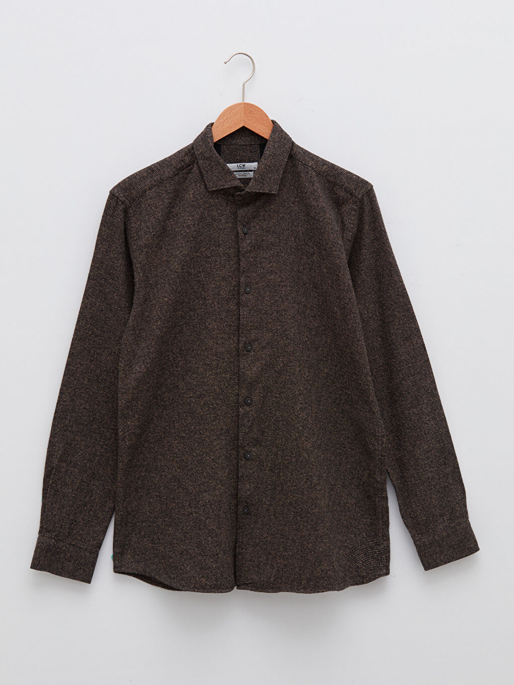 LCW Vision Slim Fit Uzun Kollu Erkek Gömlek -W13301Z8-JBV