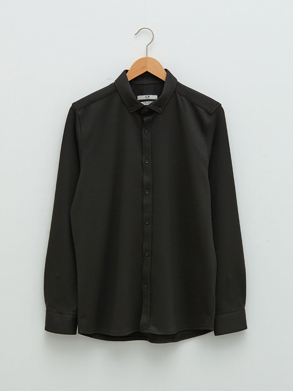 Slim Fit Long Sleeve Men's Shirt-5