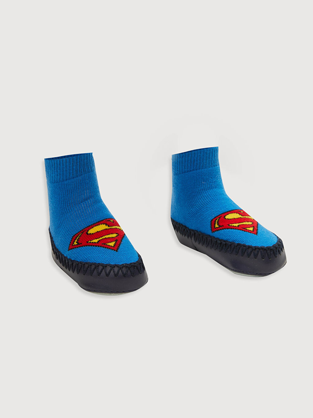 Домашние носки для малышей мальчиков с принтом Супермен