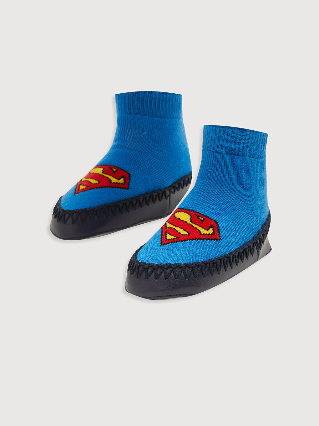 Домашние носки для малышей мальчиков с принтом Супермен-1