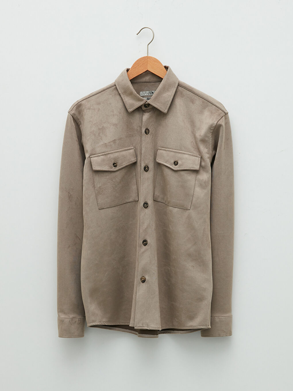 LCW Vision Comfortable Fit Suede Men's Shirt Jacket -W13336Z8-CSK