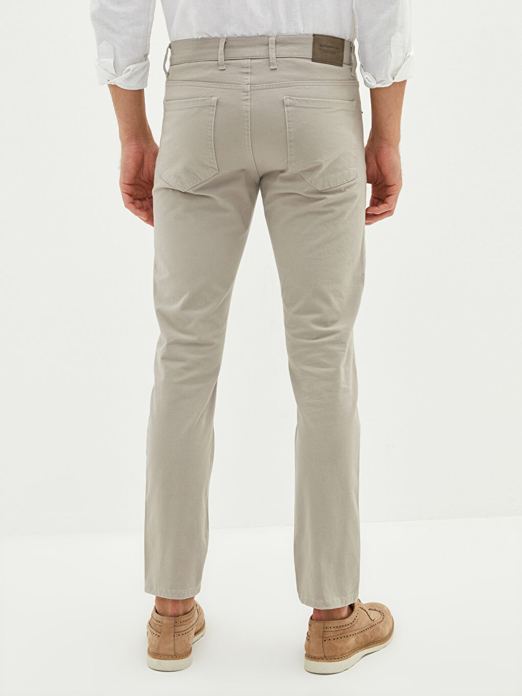 Slim Fit Gabardine Men's Chino Pants-3