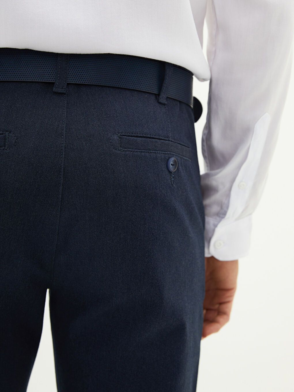 Брюки чино мужские из габардина стандартного кроя-2