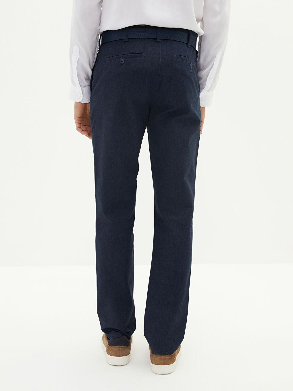 Брюки чино мужские из габардина стандартного кроя-4