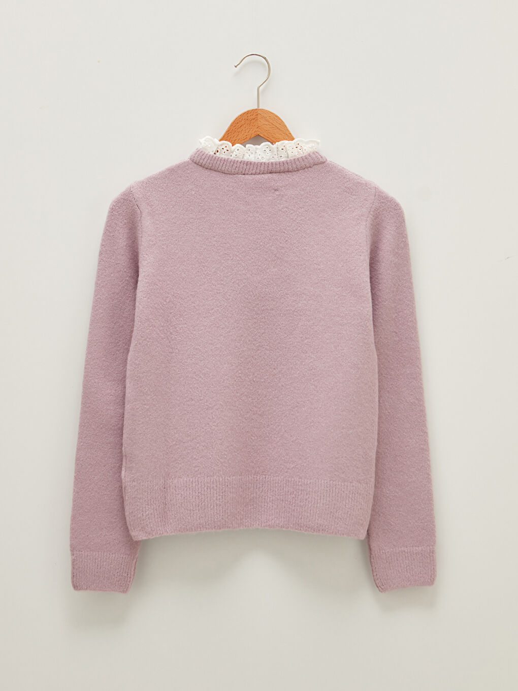 Свитер Женский Трикотажный С Длинным Рукавом С Вышивкой И Воротником-стойкой-6