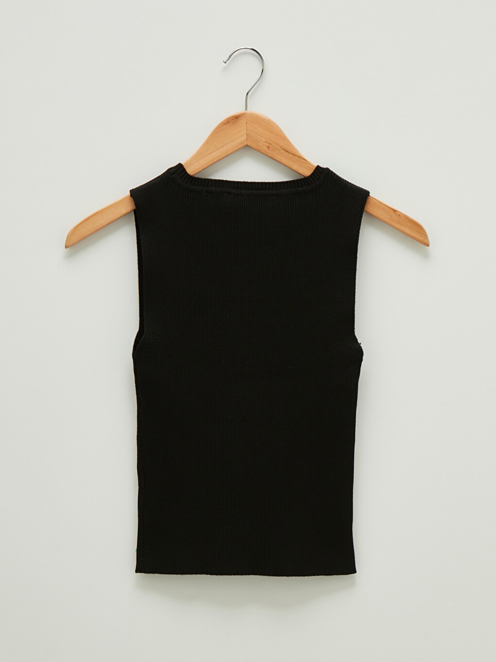 Women's Crew Neck Plain Sleeveless Knitwear Sweater-5