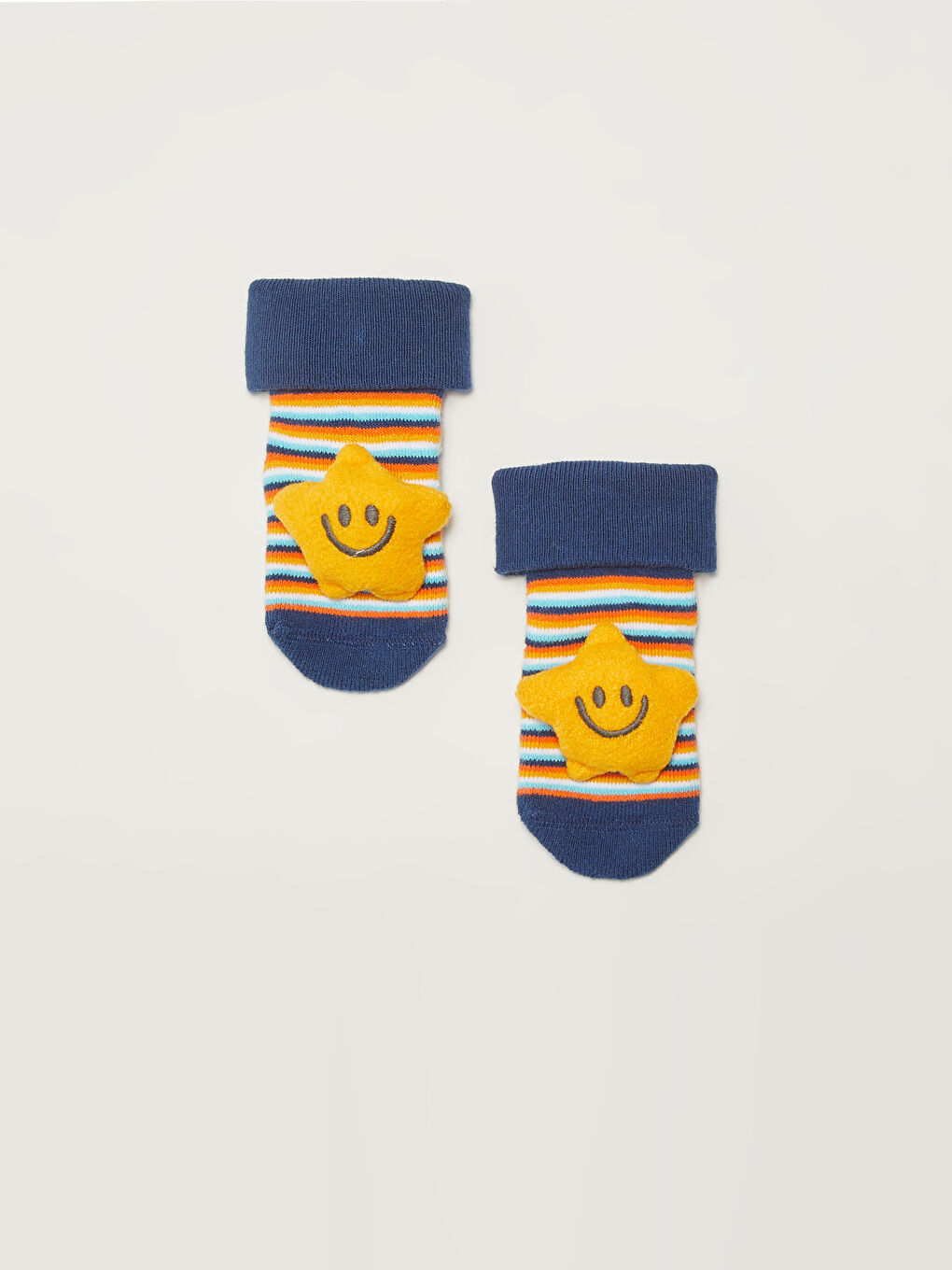 Gestreifte Baby Jungen Haussocken