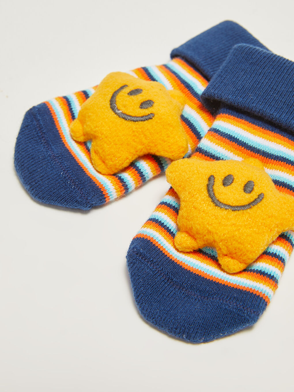 Gestreifte Baby Jungen Haussocken-1