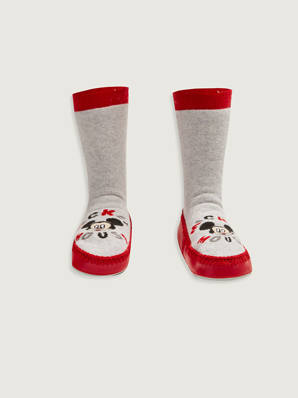 Chaussettes de maison imprimées Mickey Mouse pour garçon bébé