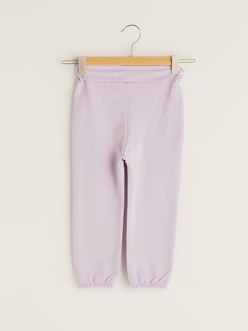 Elastic Waist Basic Baby Girl Jogger Sweatpants-1