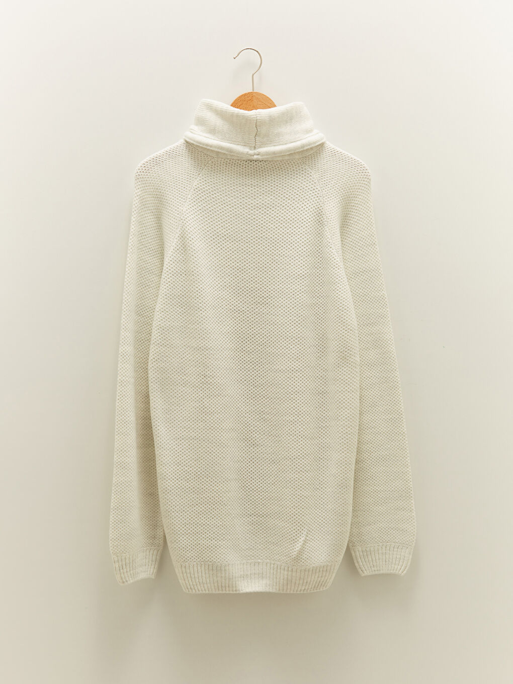 هودي ياقة قمعية كم طويل سترة تريكو للرجال-6