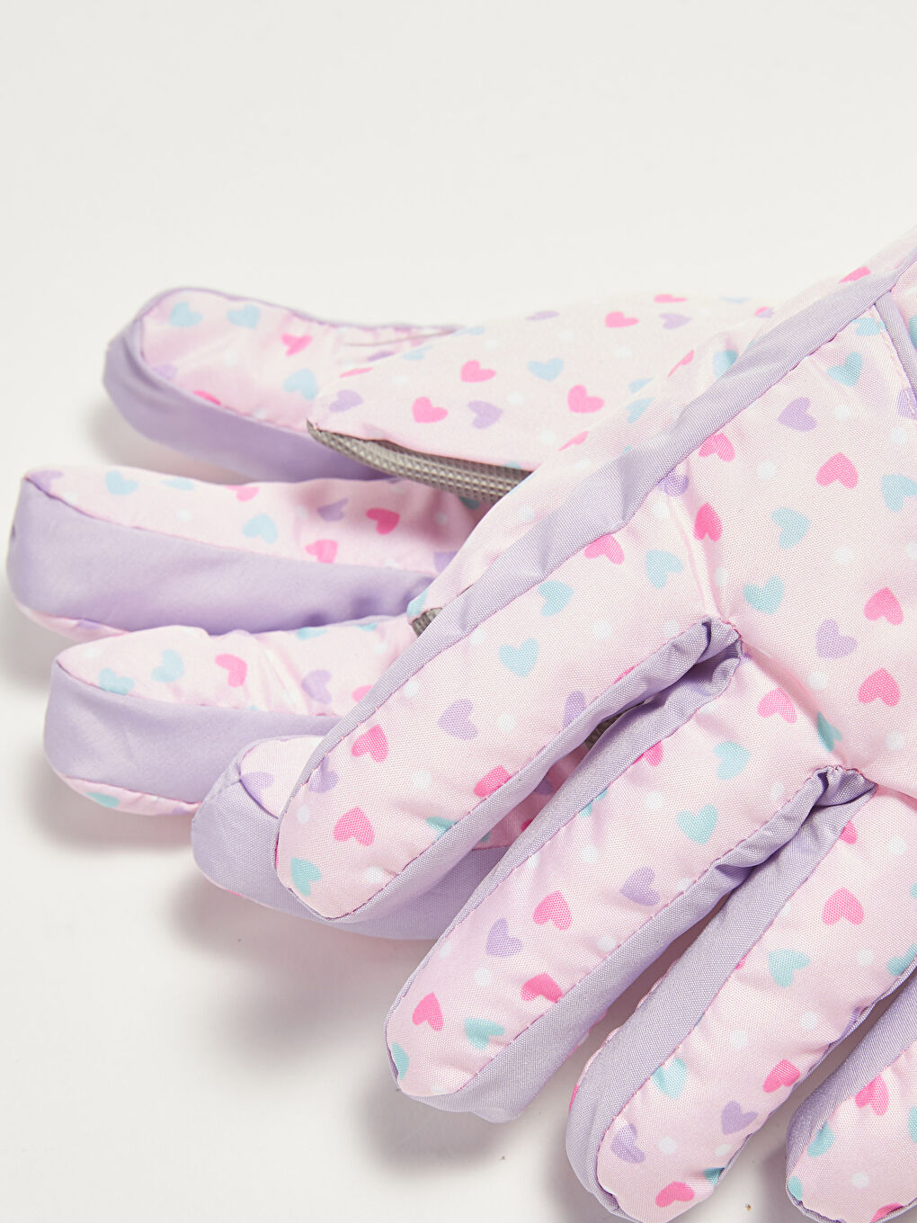 Қыздардың принтті қар қолғаптары-2