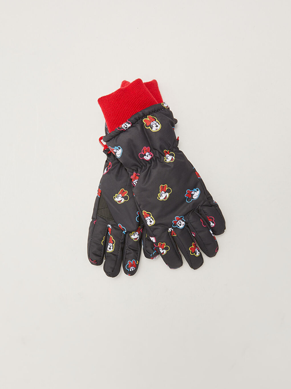 LCW ACCESSORIES Minnie Mouse Licensed Girl Snow Gloves -W13490Z4-LQJ