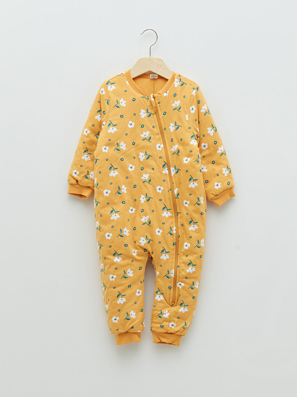 LCW baby Rundhalsausschnitt Langarm Bedruckter Baby Mädchen Overall mit Reißverschluss -W13507Z1-LUK