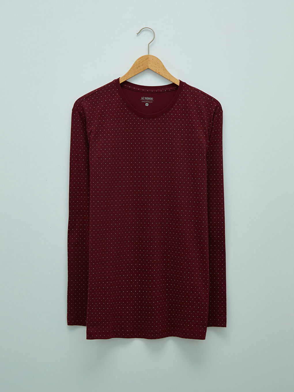 Bordo Standart Kalıp Erkek Pijama Takımı-5