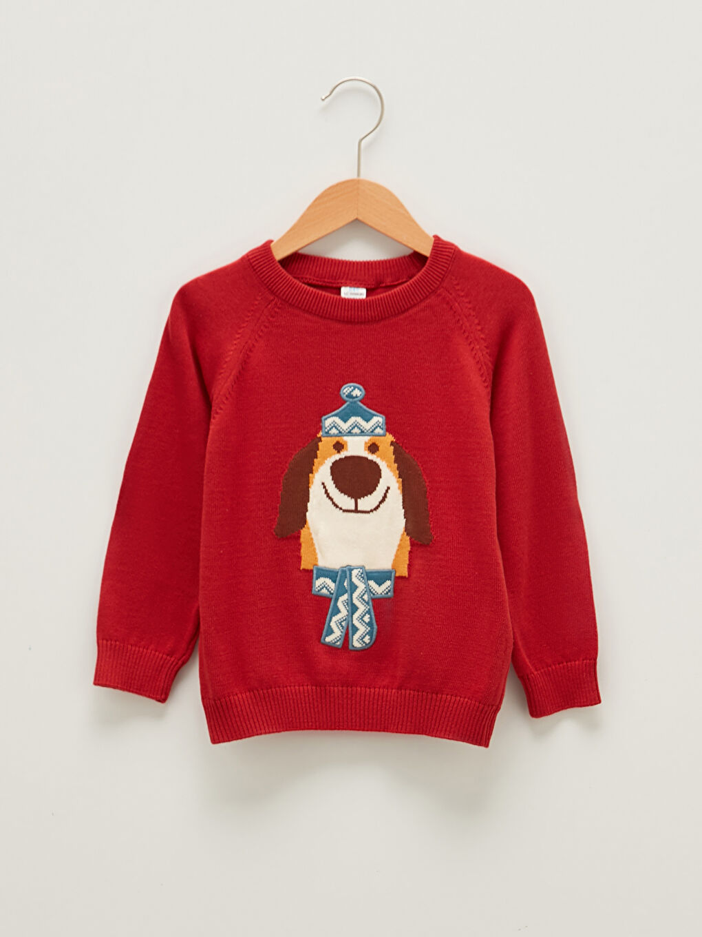 LCW baby Crew Neck Long Sleeve Printed Baby Boy Knitwear Sweater -W13536Z1-R20