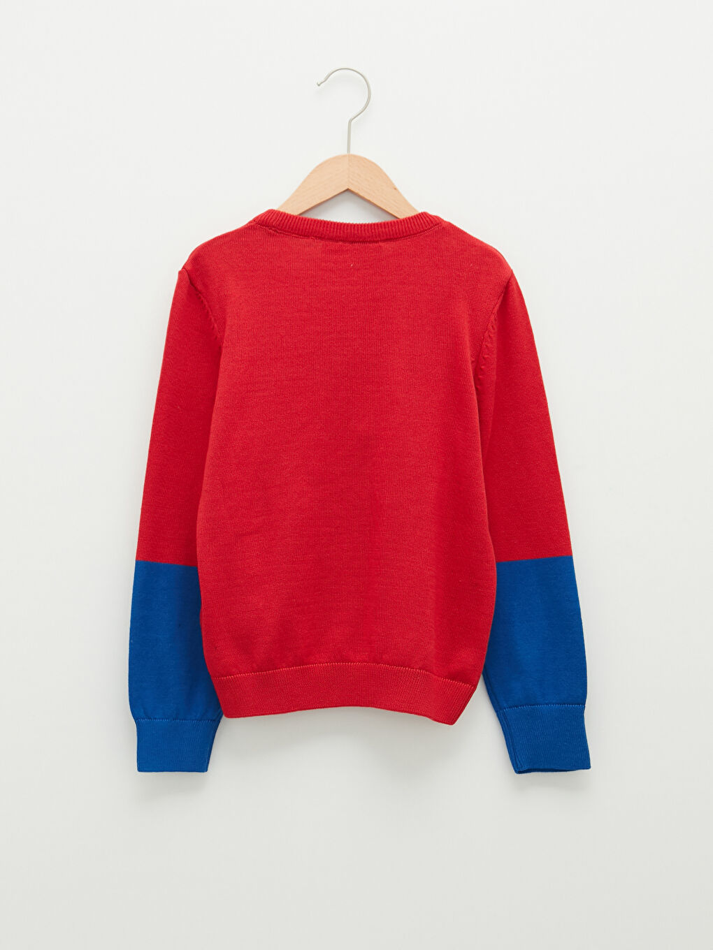 LCW Kids Crew Neck Spiderman Printed Long Sleeve Boy Thin Knitwear Sweater -W13553Z4-HJY