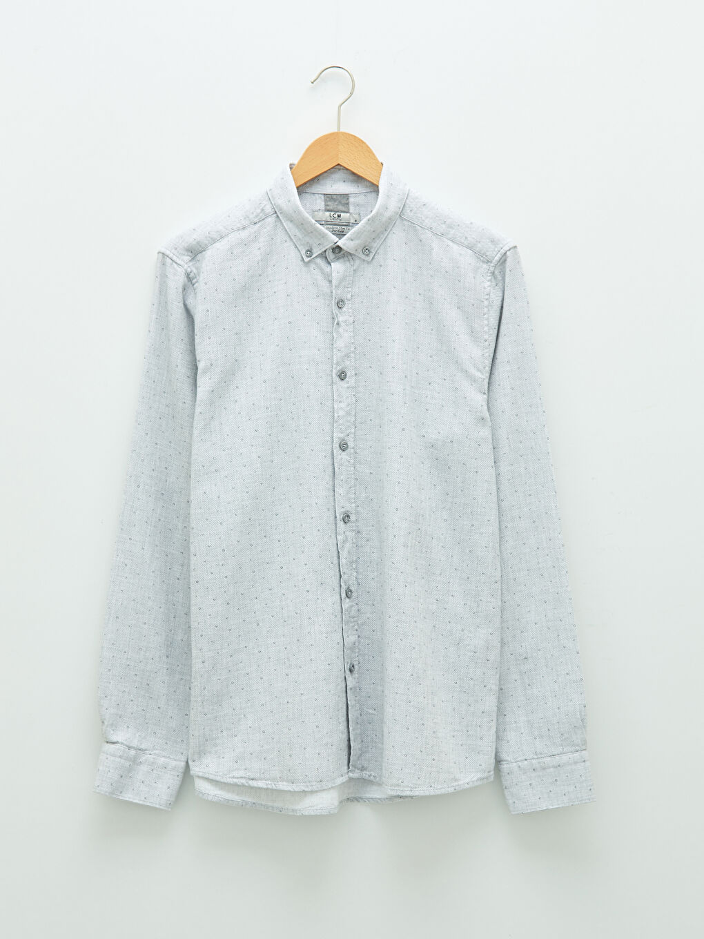 LCW Vision Slim Fit Long Sleeve Patterned Men's Shirt -W13559Z8-CUZ