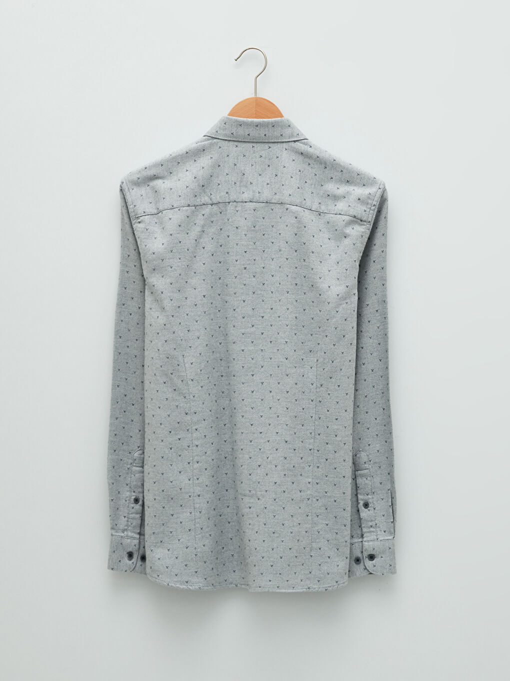 Slim Fit Long Sleeve Patterned Men's Shirt-6