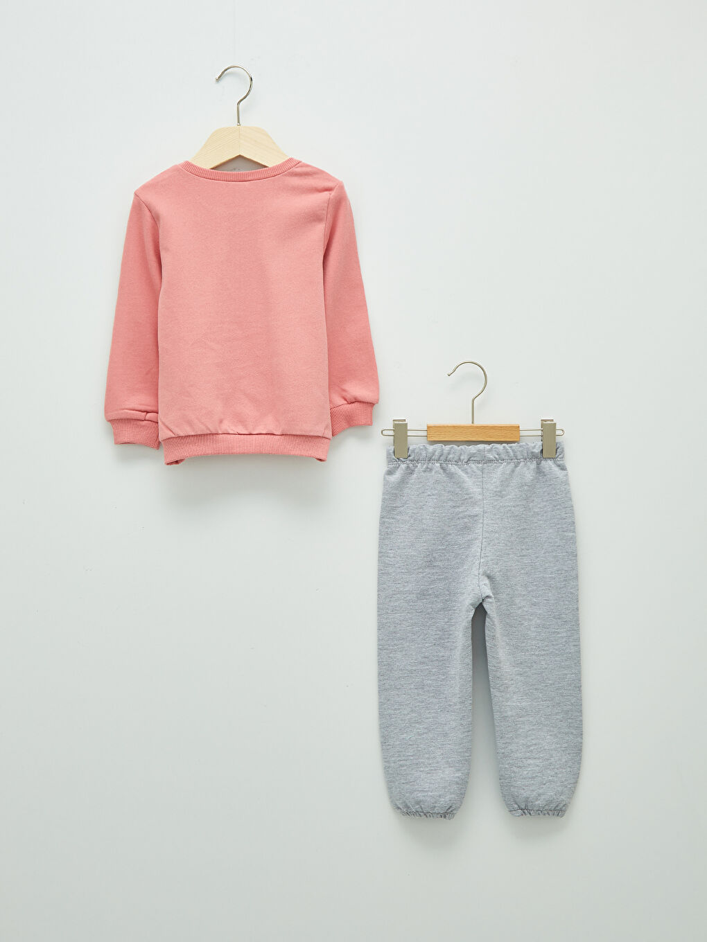 Ensemble de Survêtement Bébé Fille Imprimé avec Sweat-Shirt à Col Rond et Manches Longues et Pantalon de Jogging, Lot de 2-1