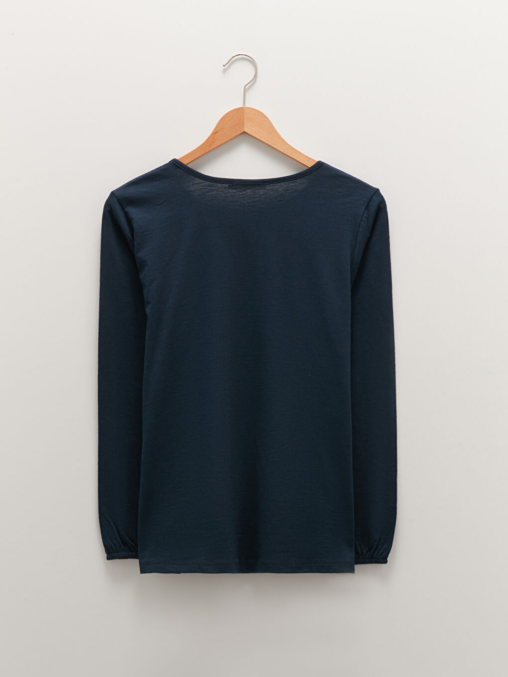 بلوزة كم طويل مُزهر ياقة مربوطة قطن للسيدات-6