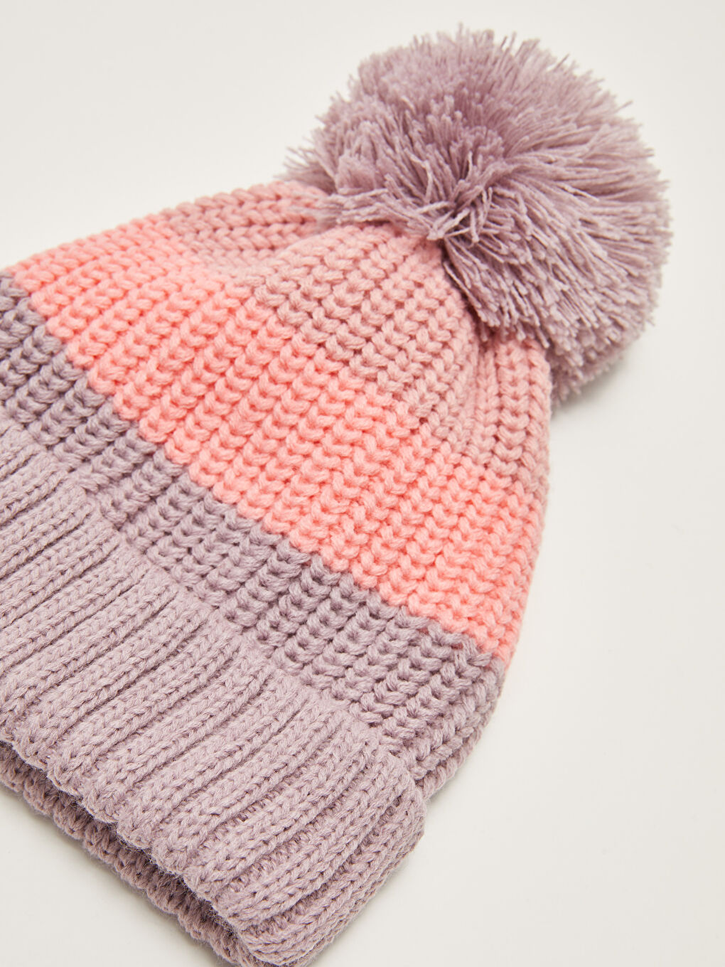 Color Block Baby Girl Knitwear Beanie Scarf and Gloves 3 Piece Set -W13642Z1-LHK