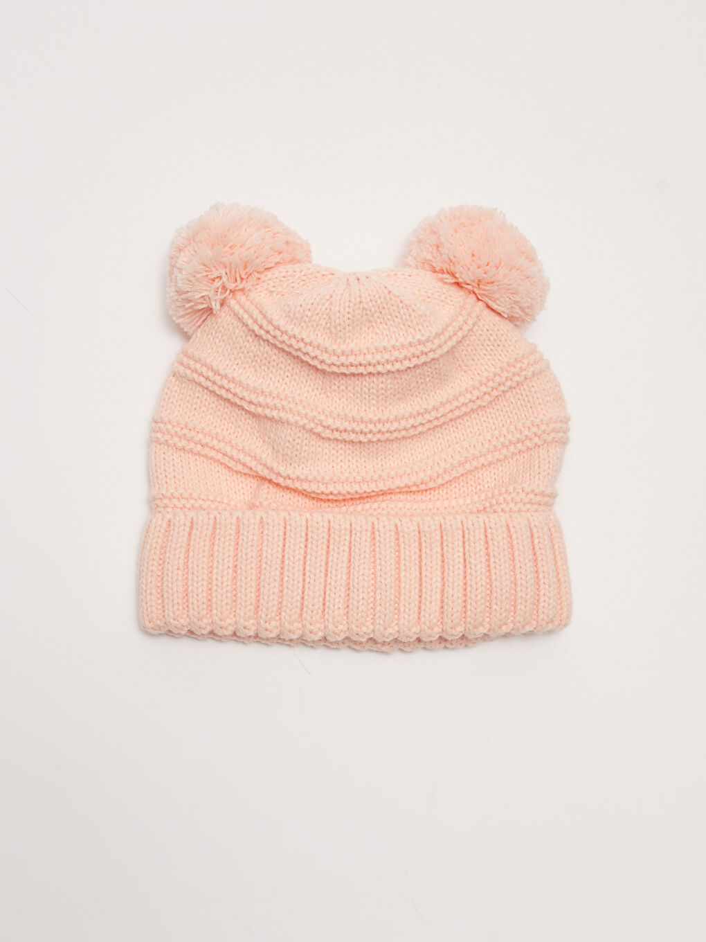Pompom Detailed Baby Girl Knitwear Beanie