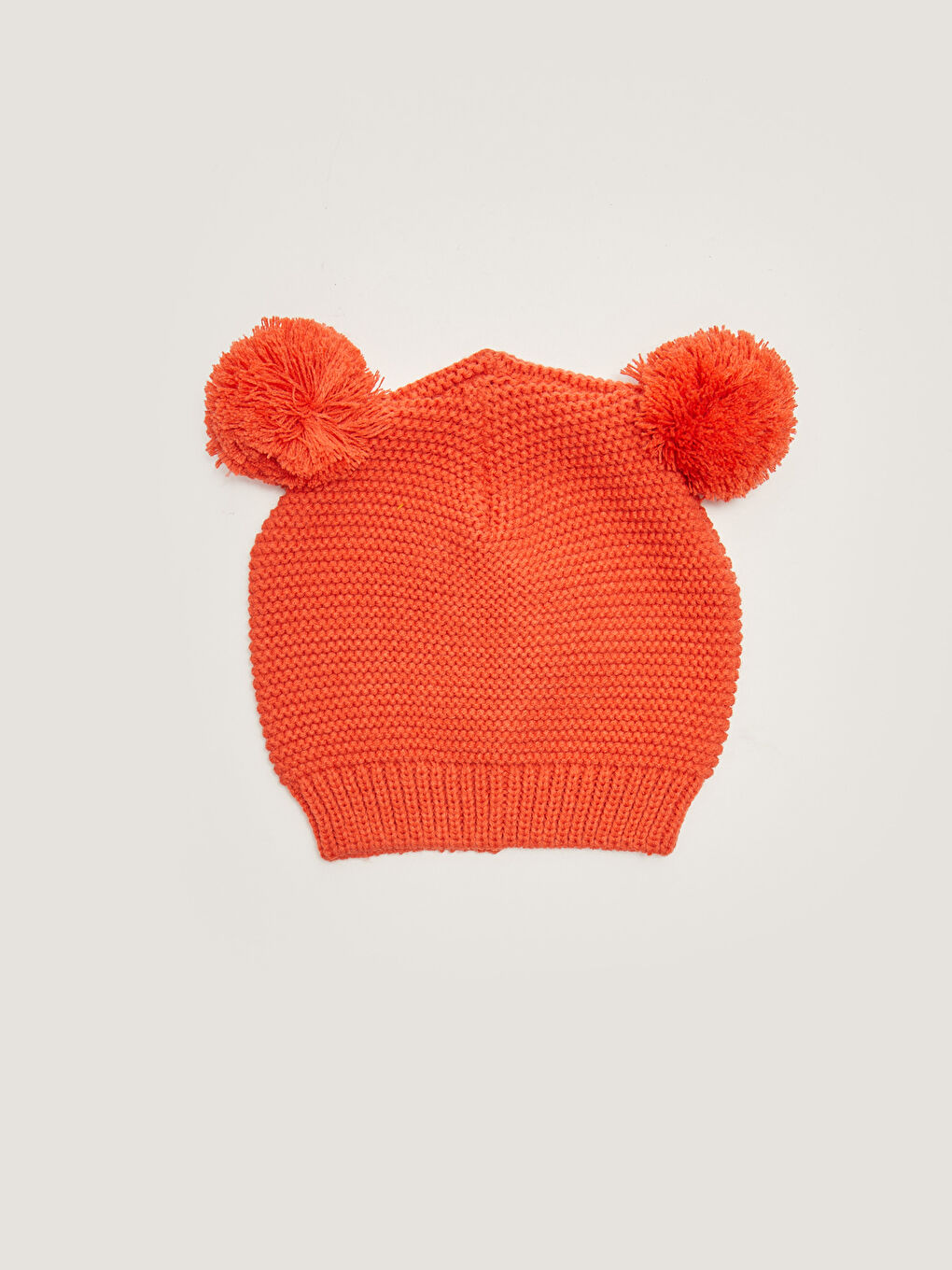 Bonnet en Tricot avec Pompon pour Bébé Fille